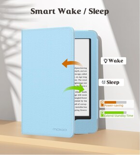 Foto 5 | Foto 5 | Funda Moko Para Kindle 11.ª Generación 2024/2022 Totalmente Nuevo Color Azul Cielo - Venta Internacional.