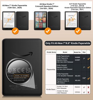 Foto 2 | Foto 2 | Funda Moko Para Kindle Paperwhite De 12.ª Y 11.ª Generación 2024/2021 - Venta Internacional.