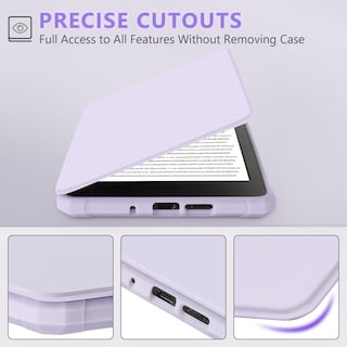 Foto 6 | Foto 6 | Funda Fuwang Para Kindle De 6 Pulgadas 11.ª Generación 2024/2022 Piel Sintética Color Morado - Venta Internacional.