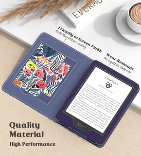 Foto 4 | Foto 4 | Case Moko - Carcasa De Poliuretano Ultraligera Para Kindle 6 2024 Color Azul - Venta Internacional.