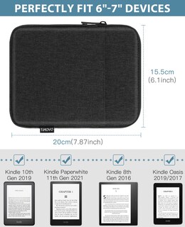 Foto 3 | Foto 3 | Funda Timovo Para Kindle Paperwhite De 6 A 7 Pulgadas Color Negro - Venta Internacional.