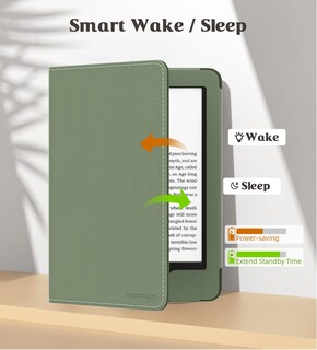 Foto 5 | Foto 5 | Funda De Poliuretano Ultraligera Moko Para Kindle 6 2024 Celadon - Venta Internacional.