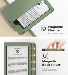 Foto 6 | Foto 6 | Funda De Poliuretano Ultraligera Moko Para Kindle 6 2024 Celadon - Venta Internacional.
