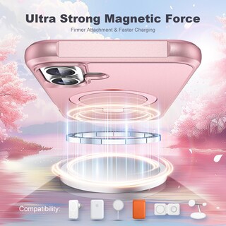 Foto 4 | Foto 4 | Funda De Teléfono Tianli Diseñada Para Iphone 16 Con Soporte De Anillo Magnético - Venta Internacional.