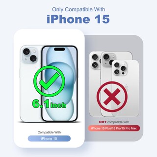Foto 2 | Foto 2 | Funda De Teléfono Tianli Diseñada Para Iphone 15 Con Soporte De Anillo Magnético - Venta Internacional.