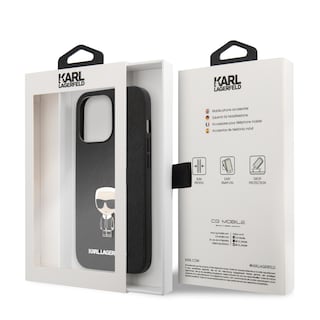 Foto 8 | Foto 8 | Funda Original Karl Saffiano Pin Karl Iphone 13 Pro Negro