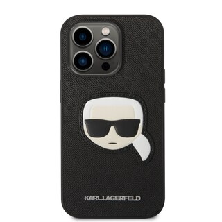 Foto 3 | Foto 3 | Funda Original Karl Saffiano Cara Karl Iphone 14 Pro Negro