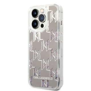 Foto 2 | Foto 2 | Funda Original Karl Monograma Iniciales Iphone 14 Pro Plata