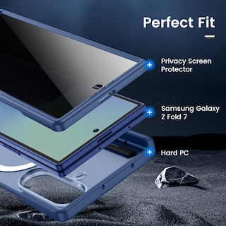 Foto 6 | Foto 6 | Funda Vego Para Samsung Galaxy Z Fold 7 Con Protección De Bisagra Color Azul - Venta Internacional.