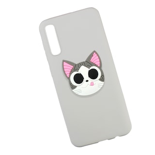 Foto 1 | Foto 1 | Funda Triche Diseño Gato con Sujetador para Galaxy A50 y A505 / Galaxy A30s y A307 color Gris