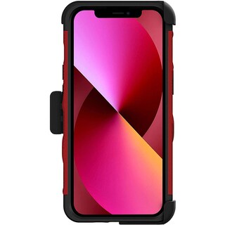 Foto 3 | Foto 3 | Funda Zizo color Rojo para iPhone 13 Zizo Bolt más Mica de Uso Rudo