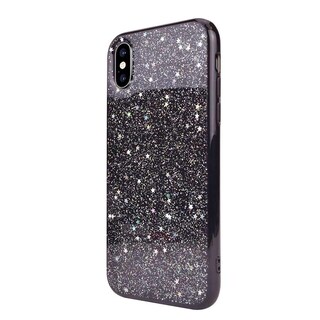 Foto 2 | Foto 2 | Funda Wild Flag color Negro con Brillos para iPhone Xs Max Design