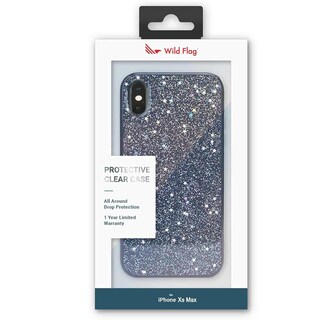 Foto 3 | Foto 3 | Funda Wild Flag color Negro con Brillos para iPhone Xs Max Design