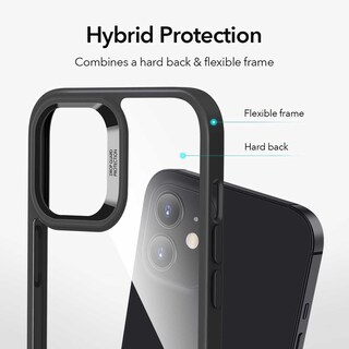 Foto 3 | Foto 3 | Funda Esr Hybrid Case Transparente con el Borde color Negro para iPhone 12 Mini
