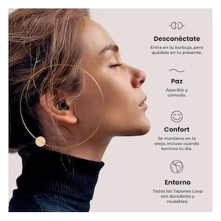 Foto 4 | Foto 4 | Tapones para Oídos BELUG color Negro con Reducción de Ruido 27 DB