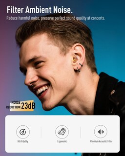 Foto 3 | Foto 3 | Tapones Para Los Oídos Hearprotek Concert 2 Pares High Fidelity Musician - Venta Internacional.