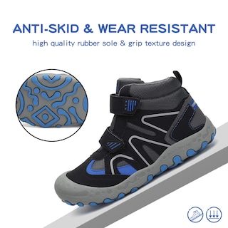 Foto 6 | Foto 6 | Botas De Senderismo Mishansha Resistentes Al Agua Para Niños Negro/azul 3.5 - Venta Internacional.