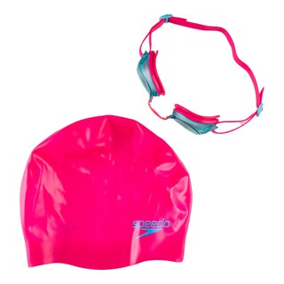 Foto 1 | Foto 1 | Goggles con Gorro Speedo Rosas 2 Piezas Infantil