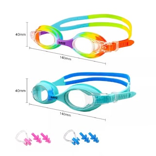Foto 2 | Foto 2 | Lentes de Natación Belug para Niños con Protección Uv Antivaho Arcoíris/Azul