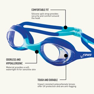 Foto 4 | Foto 4 | Gafas De Natación Finis Swimmies Learn To Swim Para Niños, Color Aguamarina Y Transparente - Venta Internacional.