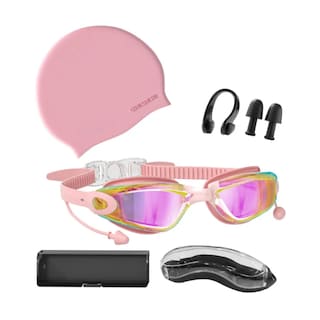Foto 3 | Foto 3 | Gafas De Natación Protección Uv Antiempaño Goggles Eo Safe Imports Esi-19094 Rosa