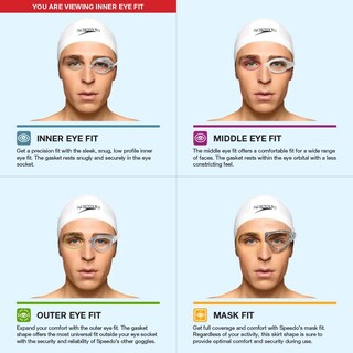 Foto 3 | Foto 3 | Gafas De Natación Speedo Vanquisher 2.0 Optical Smoke, 4 Dioptrías - Venta Internacional.