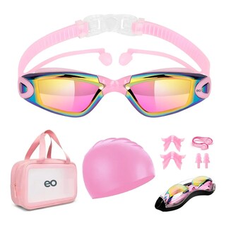 Foto 1 | Foto 1 | Kit De Lentes De Natación 5 En 1, Protección Uv, Antivaho Eo Safe Imports Esi-20006 Rosa