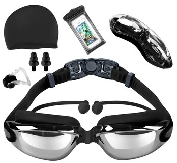 Foto 1 | Foto 1 | Kit Xtellar De Natación Premium 6 En 1: Gafas Anti-uv Y Antiempañante Gorra Tapones Y Estuche