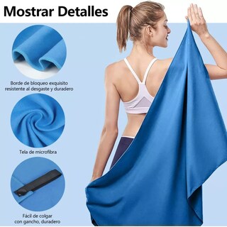 Foto 2 | Foto 2 | Toalla de Microfibra Eo Safe Imports Esi-4752 color Azul