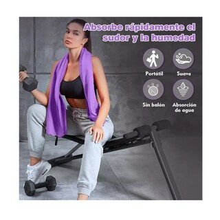 Foto 2 | Foto 2 | Toalla de Microfibra Secado Rápido Set 3pz Eo Safe Imports Esi-8491 color Purpura