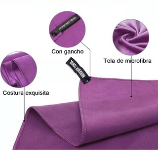 Foto 2 | Foto 2 | Toalla Eo Safe Imports Esi12178 Púrpura