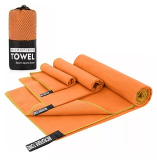 Foto 2 | Foto 2 | Toalla De Baño O Viaje De Microfibra De Secado Rápido Lonk 3 Pcs Naranja