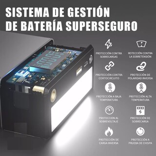 Foto 3 | Foto 3 | Arrancador De Batería Portátil Compresor Inflador Eo Safe Imports Esi-12401 Negro