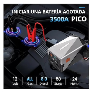 Foto 2 | Foto 2 | Arrancador De Batería De Auto Con Compresor De Aire 150psi Gris