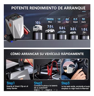 Foto 5 | Foto 5 | Arrancador De Batería De Auto Con Compresor De Aire 150psi Gris
