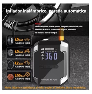 Foto 3 | Foto 3 | Arrancador De Batería De Auto Con Compresor De Aire 150psi Negro