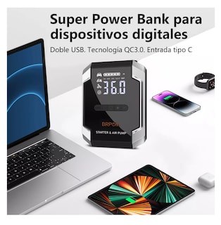 Foto 5 | Foto 5 | Arrancador De Batería De Auto Con Compresor De Aire 150psi Negro