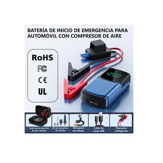 Foto 3 | Foto 3 | Arrancador Cargador De Baterías Carro Autos Compresor Aire Eo Safe Imports Esi-18007 Multicolor