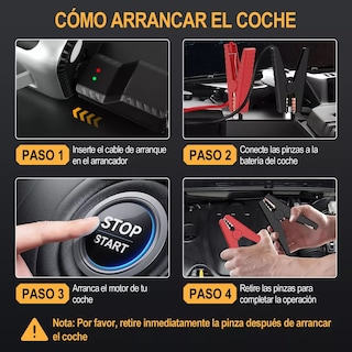 Foto 2 | Foto 2 | Arrancador de Batería de Auto Inflador Eo Safe Imports ESI-18009 Gris