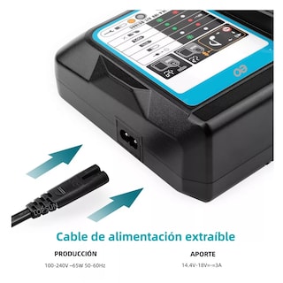 Foto 3 | Foto 3 | Cargador Rápido para Batería 14.4v-18v Eo Safe Imports ESI-11813-1 Negro
