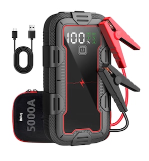 Foto 1 | Foto 1 | Arrancador De Batería Para Coche Portátil 5000a Con Pantalla Negro Rojo
