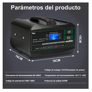 Foto 5 | Foto 5 | Cargador de Batería Inteligente Automático para Auto Belug Negro