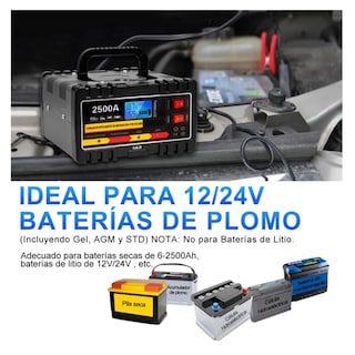 Foto 3 | Foto 3 | Cargador de Baterías Inteligente 2500a Lab.g Negro