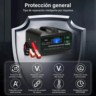 Foto 2 | Foto 2 | Cargador De Baterías Inteligente Automático Para Auto Y Moto Negro