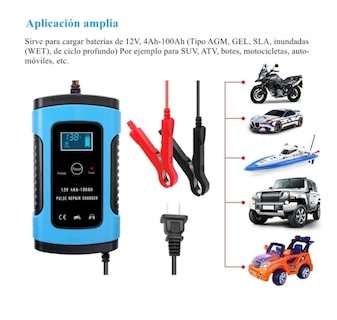 Foto 3 | Foto 3 | Cargador Auto Batería color Azul 12 V