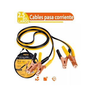 Foto 4 | Foto 4 | Juego de Cables para Pasar Corriente Pretul CAP-2510P Cal 10 2.5 Mt 125 Amp