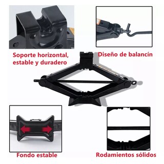 Foto 2 | Foto 2 | Gato Mecánico Eo Safe Imports Esi-6618 Tijera Manual Carro Chico Negro