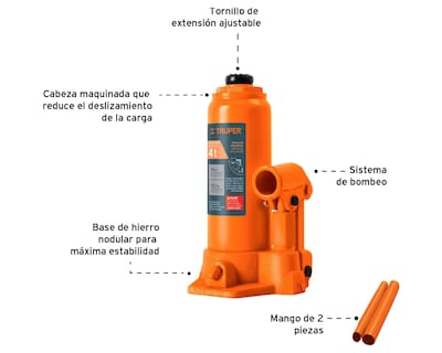 Foto 2 | Foto 2 | Gato Hidráulico de Botella 4 Toneladas Gat-4 Truper