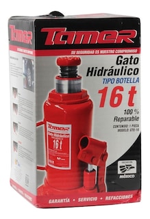 Foto 3 | Foto 3 | Gato Hidráulico de Botella 16 ton Tamer color Rojo