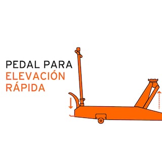 Foto 2 | Foto 2 | Gato de Patín Truper GAPRO-5 color Naranja 5 T